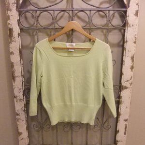 TALBOT'S WOMEN ROUNDED-NECK PULLOVER TOP-SZ. SMALL